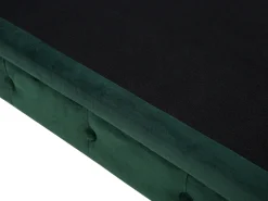 3 Seater Velvet Fabric Sofa Green Chesterfield