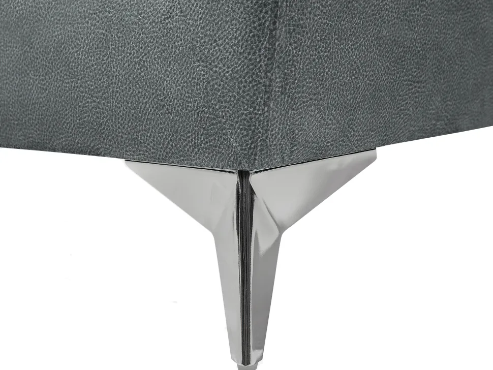 2 Seater Velvet Fabric Sofa Grey Gaula