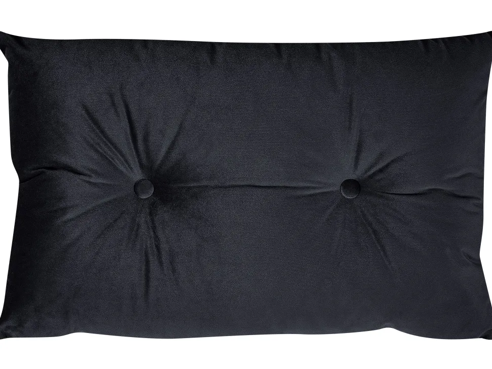 2 Seater Velvet Sofa Bed Black Vestfold