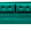 2 Seater Velvet Sofa Bed Dark Green Vestfold