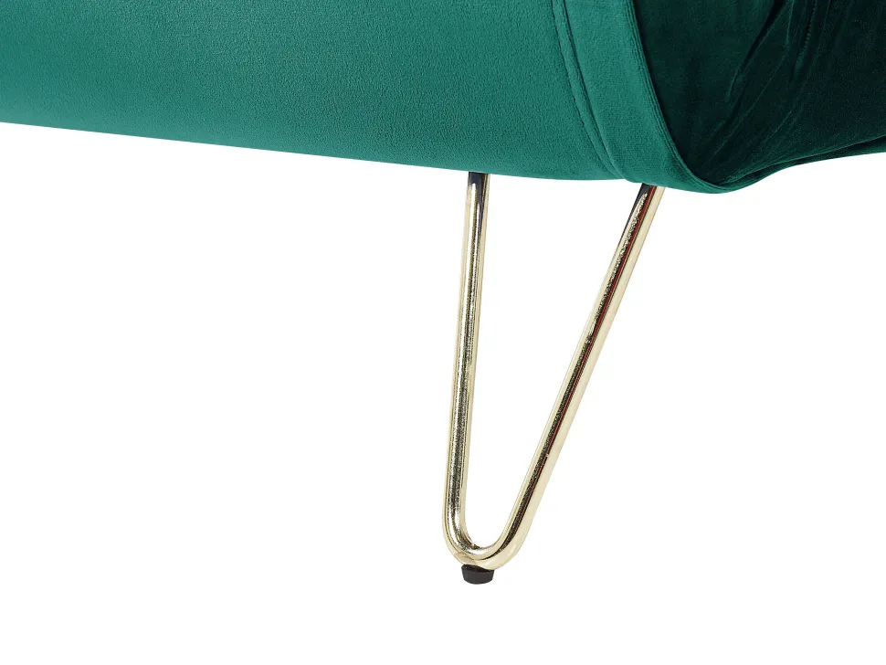 2 Seater Velvet Sofa Bed Dark Green Vestfold