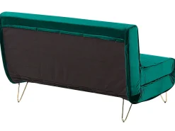 2 Seater Velvet Sofa Bed Dark Green Vestfold