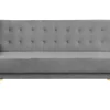 3 Seater Velvet Sofa Bed Grey Aberdeen