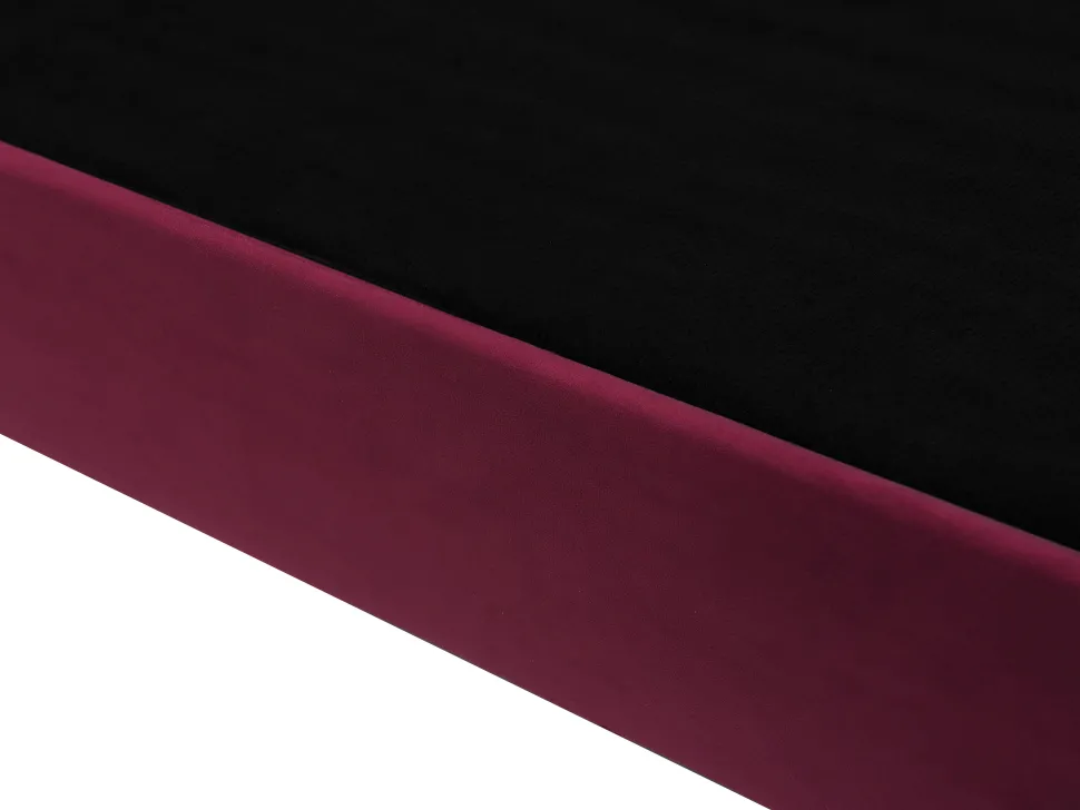 3 Seater Velvet Sofa Burgundy Skien
