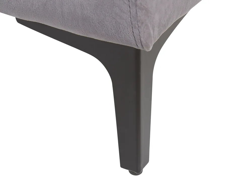 3 Seater Velvet Sofa Dark Grey Vadstena