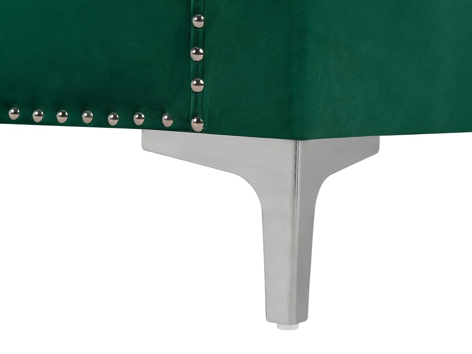 3 Seater Velvet Sofa Emerald Green Avaldsenes