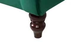 3 Seater Velvet Sofa Emerald Green Fenstad
