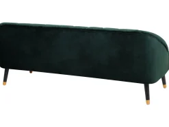 3 Seater Velvet Sofa Emerald Green Alsvag