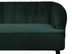 3 Seater Velvet Sofa Emerald Green Alsvag