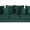 3 Seater Velvet Sofa Emerald Green Bornholm