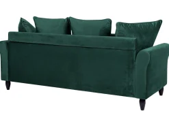 3 Seater Velvet Sofa Emerald Green Bornholm