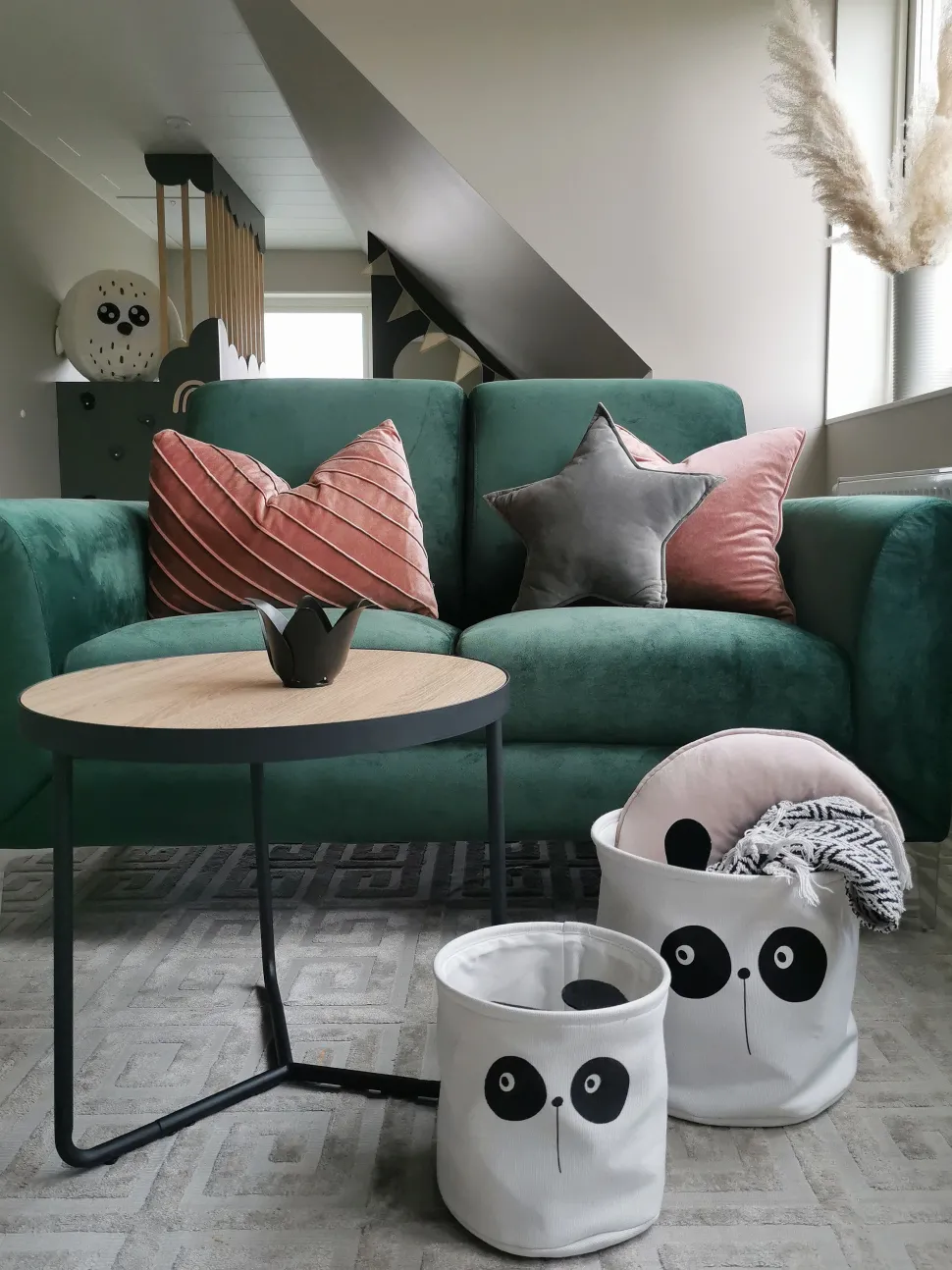 2 Seater Velvet Sofa Green Fenes