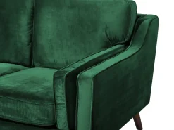 2 Seater Velvet Sofa Green Lokka