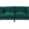 3 Seater Velvet Sofa Green Lenvik