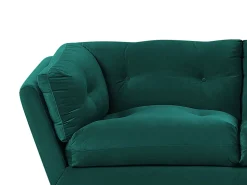 3 Seater Velvet Sofa Green Lenvik