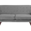 3 Seater Velvet Sofa Grey Bodo