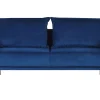 3 Seater Velvet Sofa Navy Blue Maura