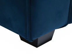 3 Seater Velvet Sofa Navy Blue Falun