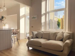 3 Seater Velvet Sofa Off-White Eike