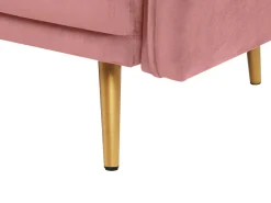 2 Seater Velvet Sofa Pink Maura