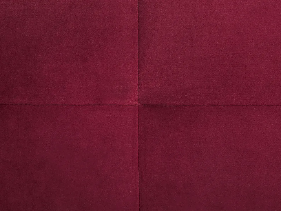3 Seater Velvet Sofa Red Frederica