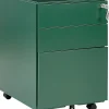 Aktenschrank Metall Grun 3 Schubladen Mit Rollen Cami