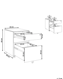 Aktenschrank Metall Grun 3 Schubladen Mit Rollen Cami
