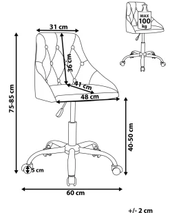 Arbeitshocker Mit Rollen Samtstoff Grau Hohenverstellbar Parrish
