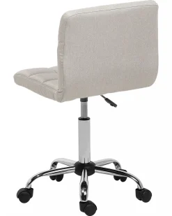 Arbeitshocker Mit Rollen Beige Hohenverstellbar Marion