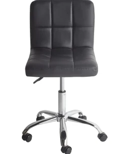 Arbeitshocker Mit Rollen Schwarz Hohenverstellbar Marion