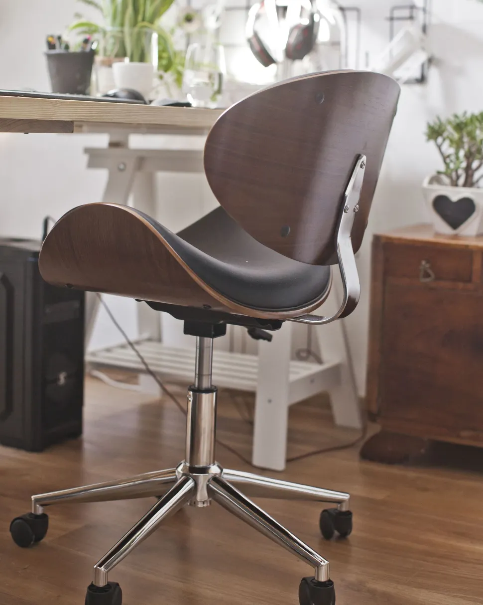 Arbeitshocker Mit Rollen Kunstleder Schwarz Hohenverstellbar Rotterdam
