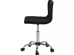 Arbeitshocker Mit Rollen Schwarz Hohenverstellbar Orlando