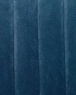 Arbeitshocker Mit Rollen Samtstoff Blau Hohenverstellbar Venice