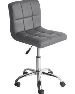 Arbeitshocker Mit Rollen Grau Hohenverstellbar Marion