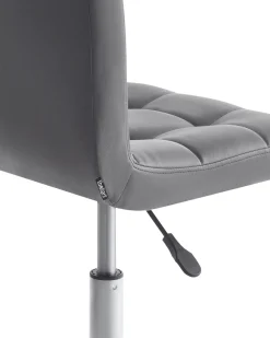 Arbeitshocker Mit Rollen Grau Hohenverstellbar Marion