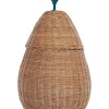Aufbewahrungskorb Rattan Natur Birnenform 77 Cm Vagsoy