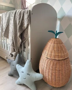 Aufbewahrungskorb Rattan Natur Birnenform 77 Cm Vagsoy