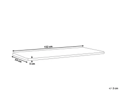 Auflage Fur Bank Vivara Marineblau Gestreift 152 X 54 X 5 Cm