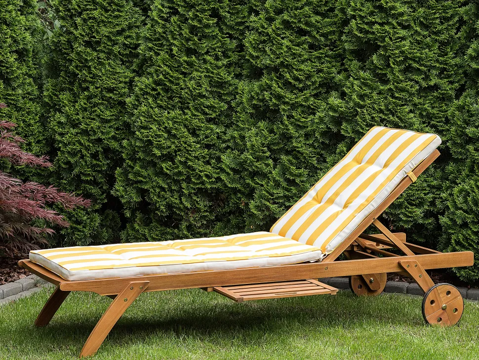 Auflage Fur Gartenliege Cesana Gelb Gestreift 192 X 56 X 5 Cm