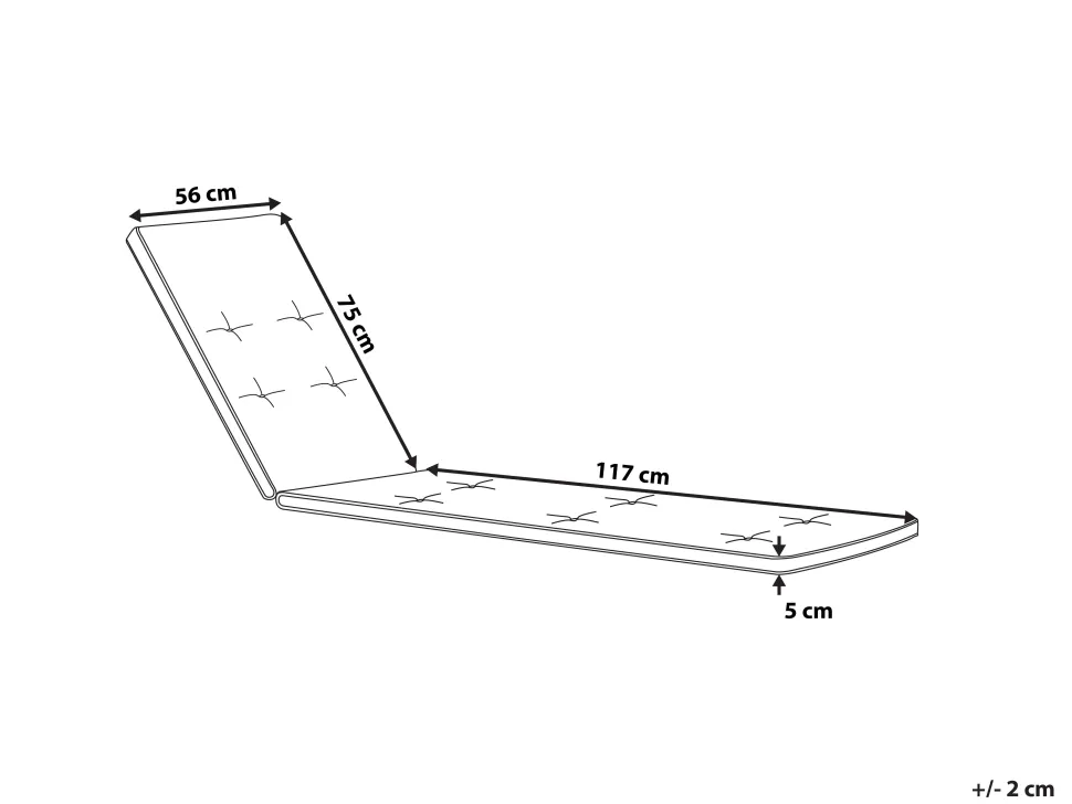 Auflage Fur Gartenliege Cesana Gelb Gestreift 192 X 56 X 5 Cm