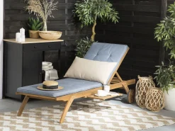 Auflage Fur Gartenliege Cesana Blau 192 X 56 X 5 Cm