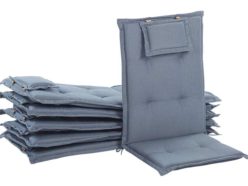 Auflage Fur Gartenstuhl 6Er Set Blau Toscana /Java