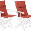 Auflage Fur Gartenstuhl 2Er Set Terracotta Maui