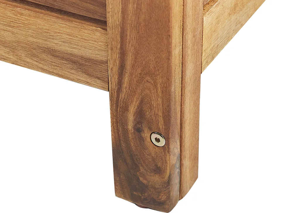 Auflagenbox Akazienholz Hellbraun 130 X 48 Cm Riviera
