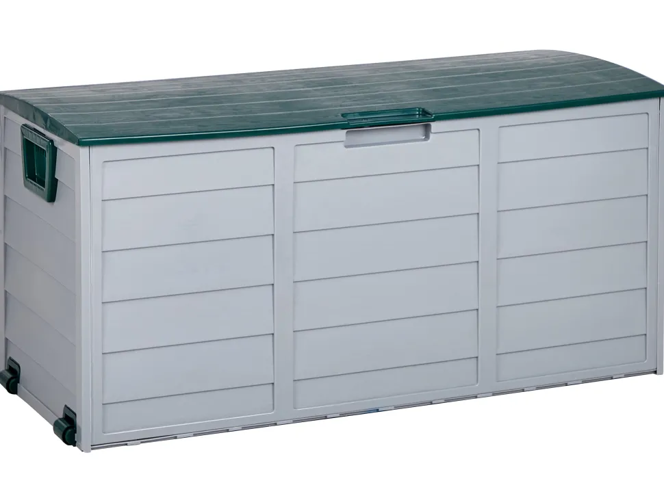 Auflagenbox Kunststoff Beige / Grun 112 X 50 Cm Locarno