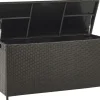Auflagenbox Rattan Braun 126 X 46 Cm Modena