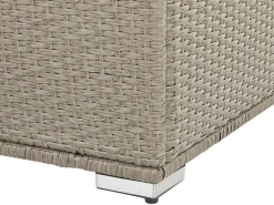 Auflagenbox Rattan Taupe 155 X 75 Cm Modena