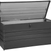 Auflagenbox Stahl Graphitgrau 132 X 62 Cm Cebrosa