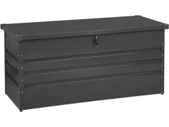 Auflagenbox Stahl Graphitgrau 132 X 62 Cm Cebrosa