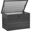 Auflagenbox Stahl Graphitgrau 100 X 62 Cm Cebrosa